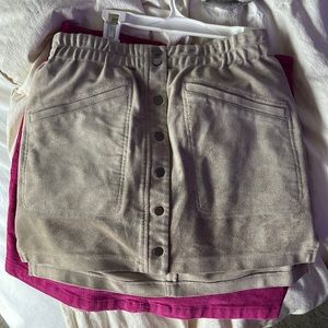 BCBG suede skirt